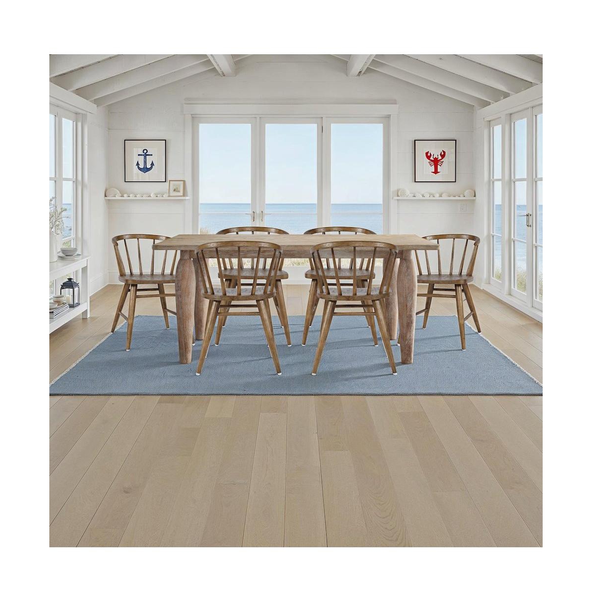 Jofran Fitz Traditional Solid Wood Curved Back Spindle Dining Chair (Set of 2)