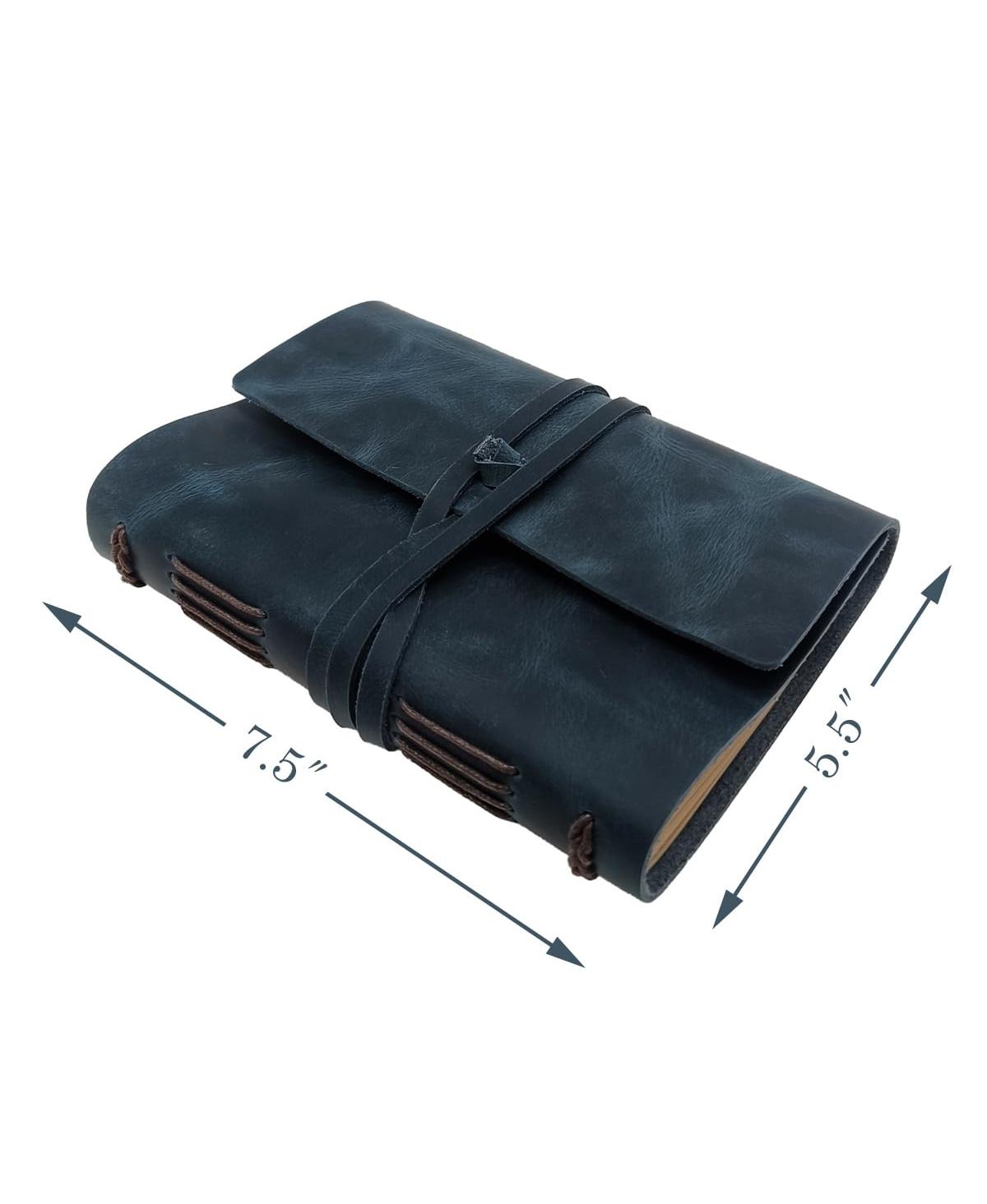 Danrong Genuine Leather Journal Notebook Lined Pages Multipurpose Travel Writing Diary Gift