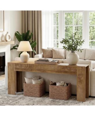 78.74 Inches Extra Long Console Table, Farmhouse Sofa Table