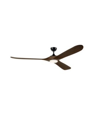 80 Inch Mylo Ceiling Fan Satin With Aged Wood Blades
