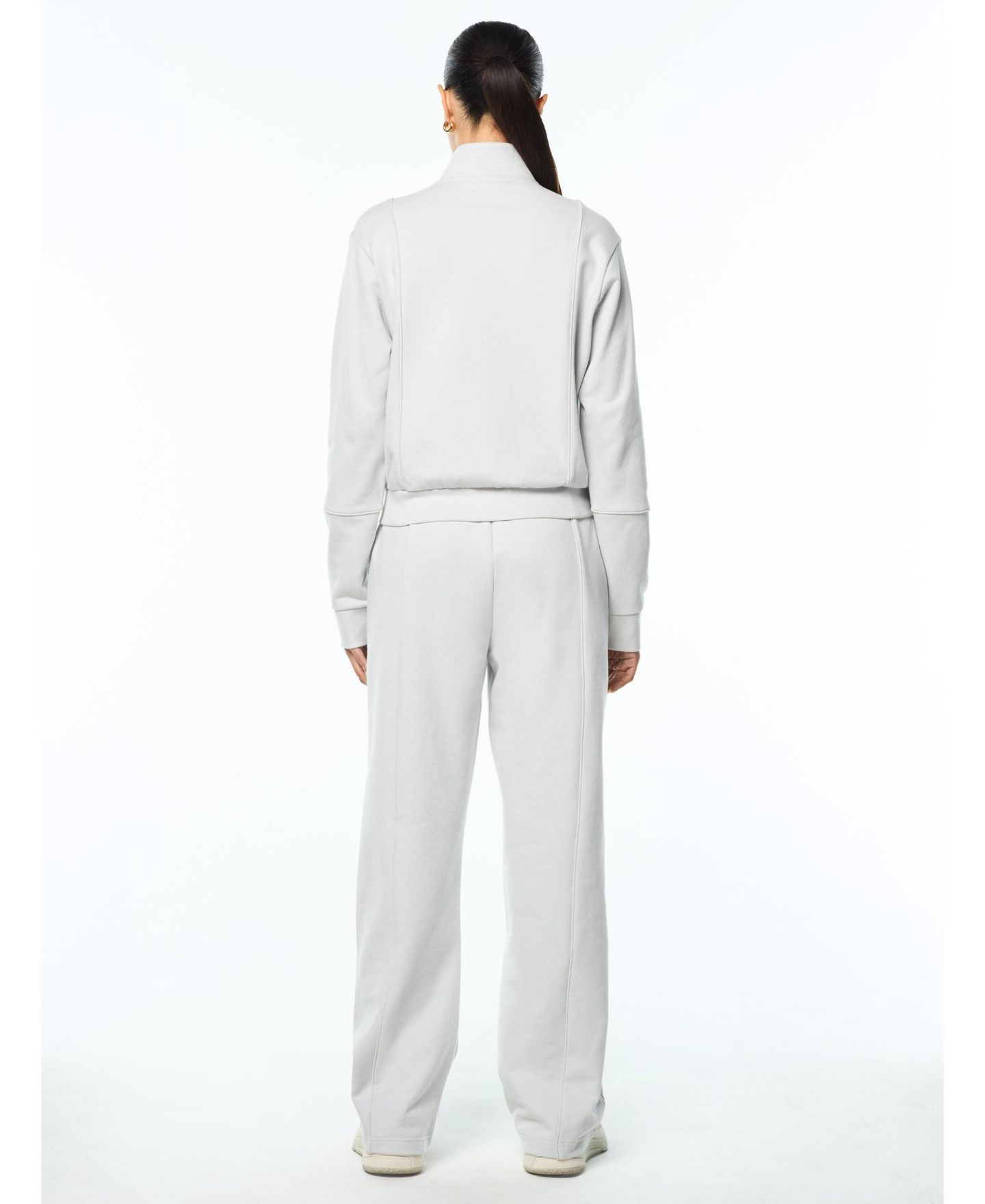 Женская куртка Sergio Tacchini Lineo Mock-Neck Premium-French-Terry Track, цвет: Ледяной — фото 4
