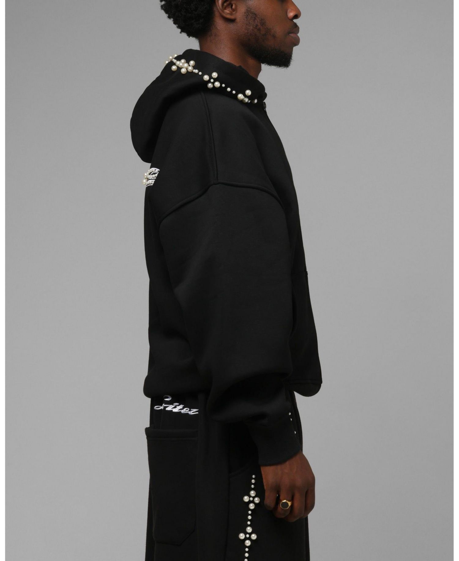 Men's Oversized Graphic Full-Zip Hoodie