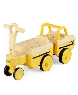 4-in-1 Ride-On Push Car with Music and Under-Seat Storage, 45 lbs, Ages 18 Months-5 Years