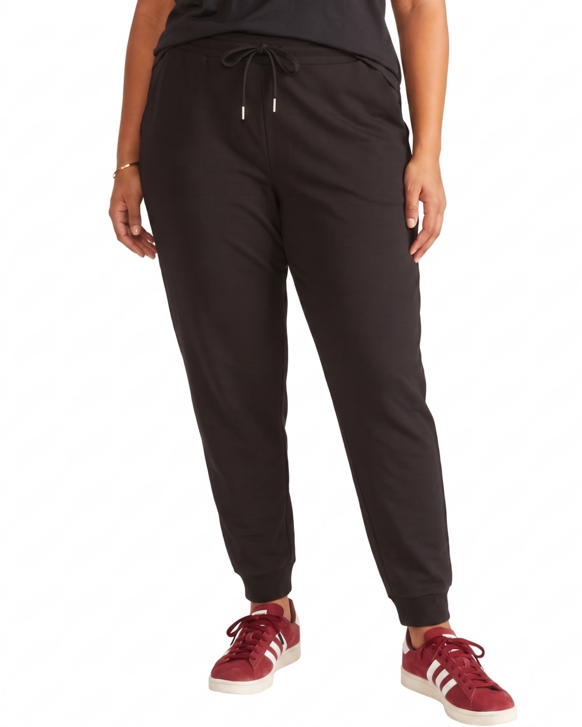 Universal Standard Plus Size Selma French Terry Pull-On Jogger - Black