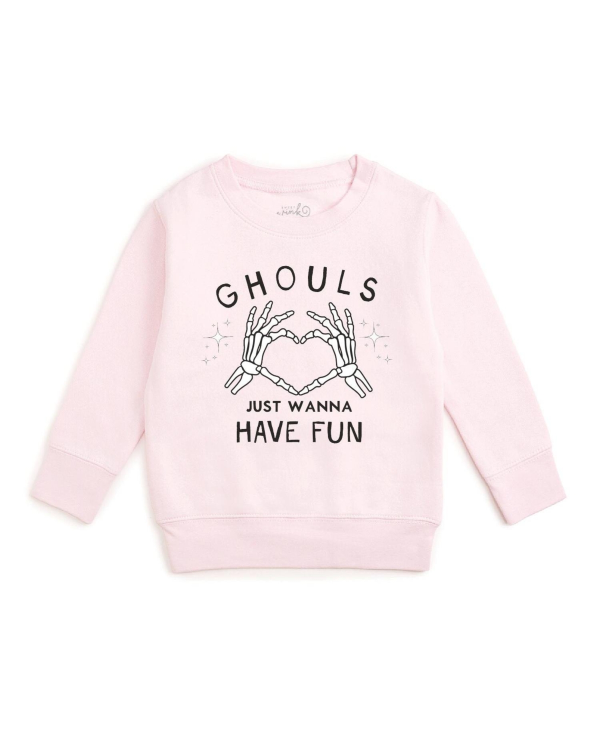 Sweet Wink Girls' 4-16 Ghouls Just Wanna Have Fun Halloween Crewneck Long-Sleeve Sweatshirt