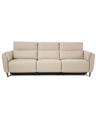 Placido Leather 3-Piece 3 Power Motion Sofa