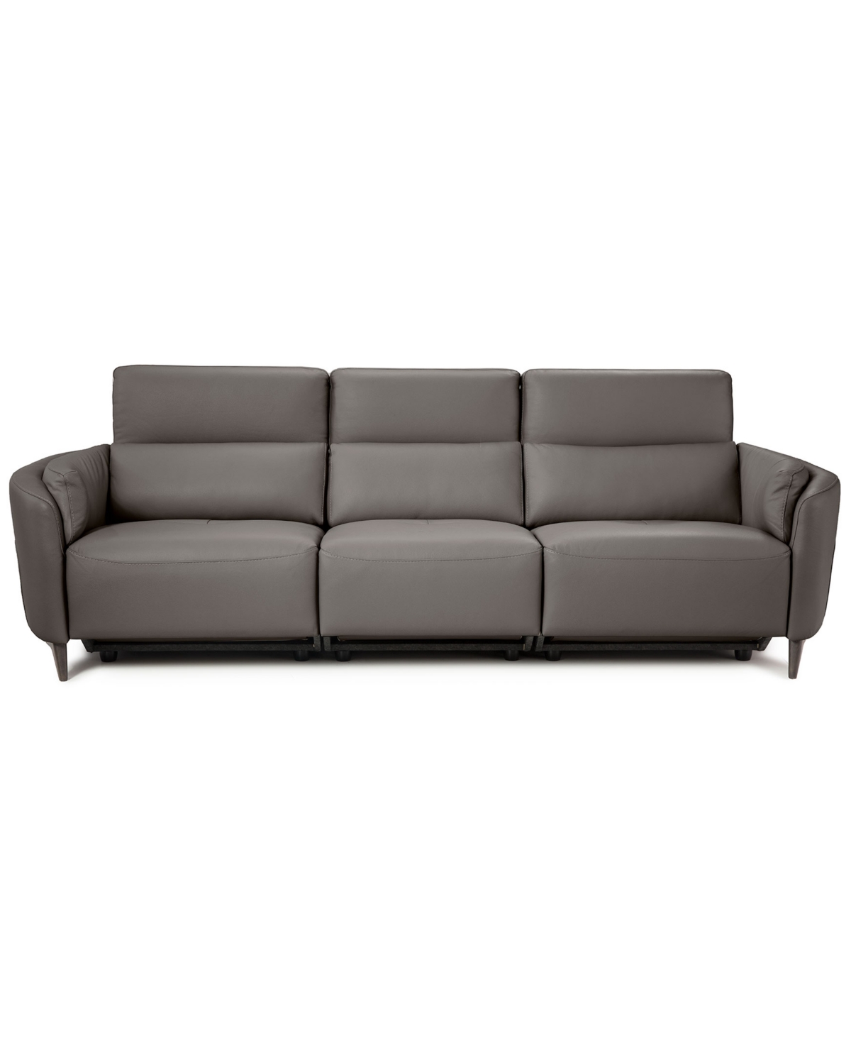 Nicoletti Home Placido Leather 3-Piece 3 Power Motion Sofa, Macy's Exclusive