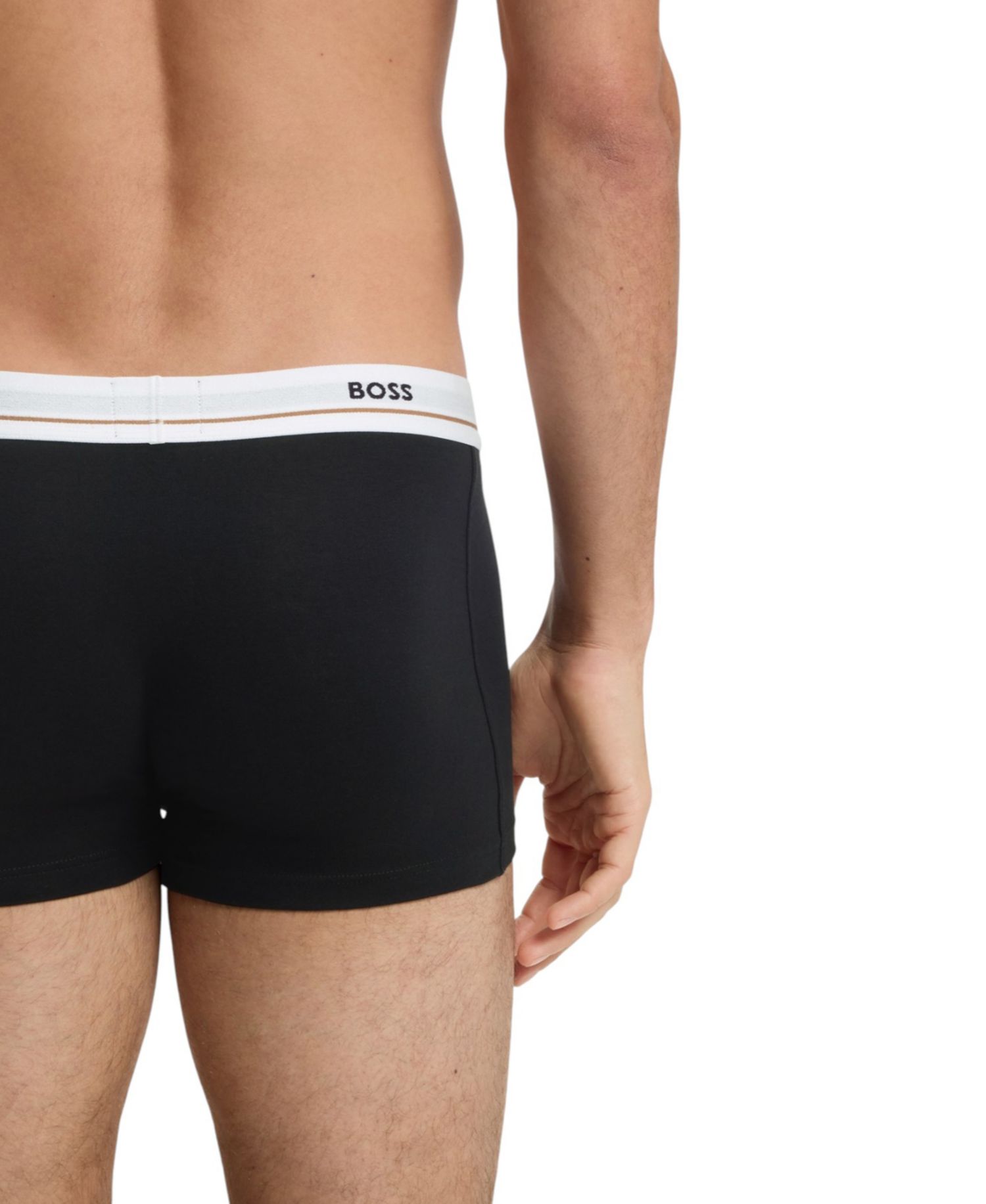 Men's Essential Cotton Logo-Waistband Trunks, 5-Piece Set