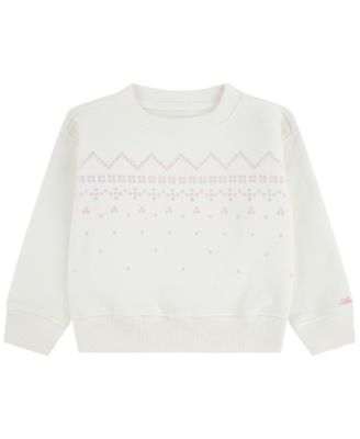 Toddler Girls' 2T-5T Embroidered Logo Fleece Crew