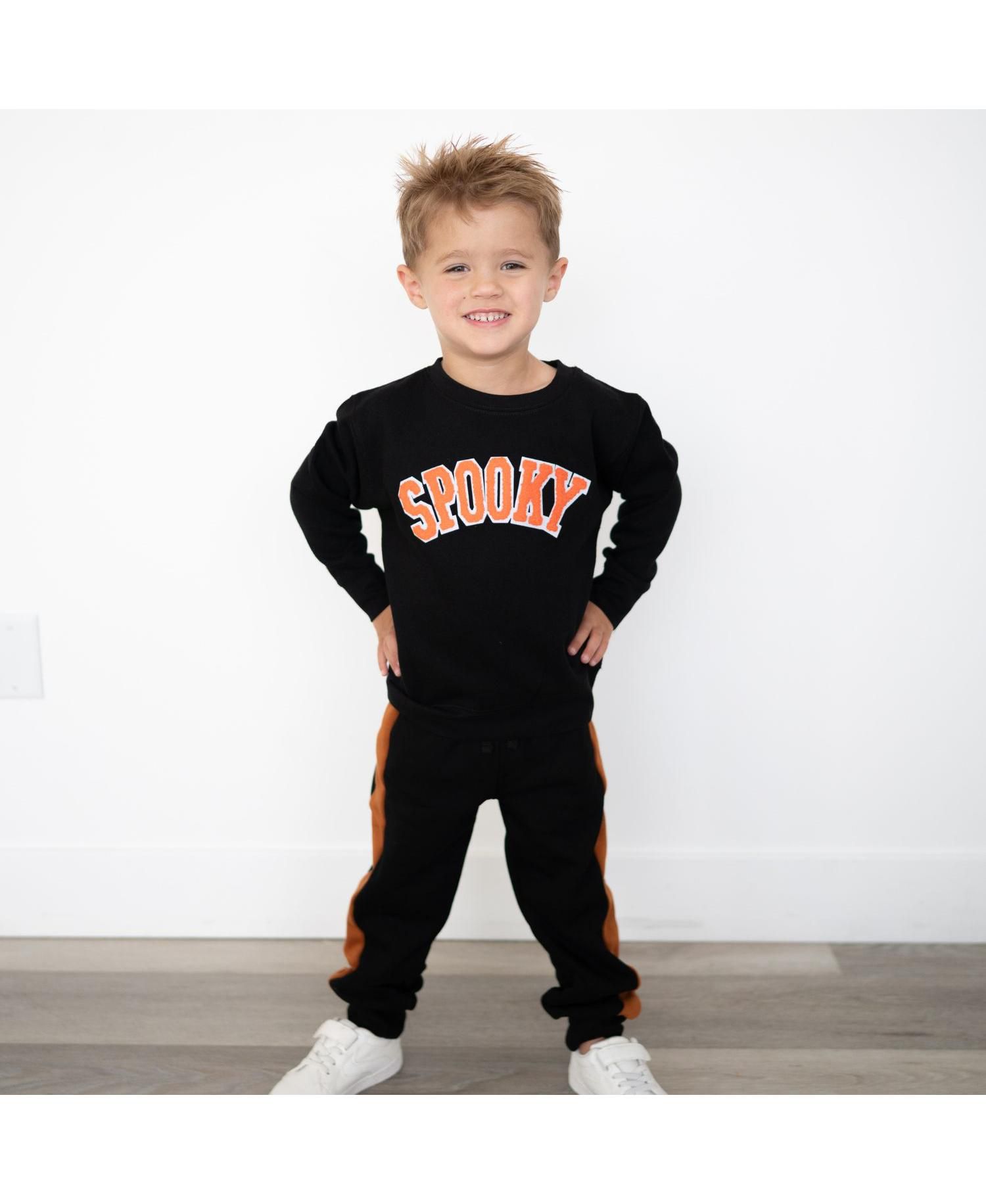 Little Boys ( 5 to 8 ) Spook Patch Halloween Sweatshirt
