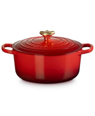 Enameled Cast Iron Signature 4.5-Quart Round Oven with Star Knob