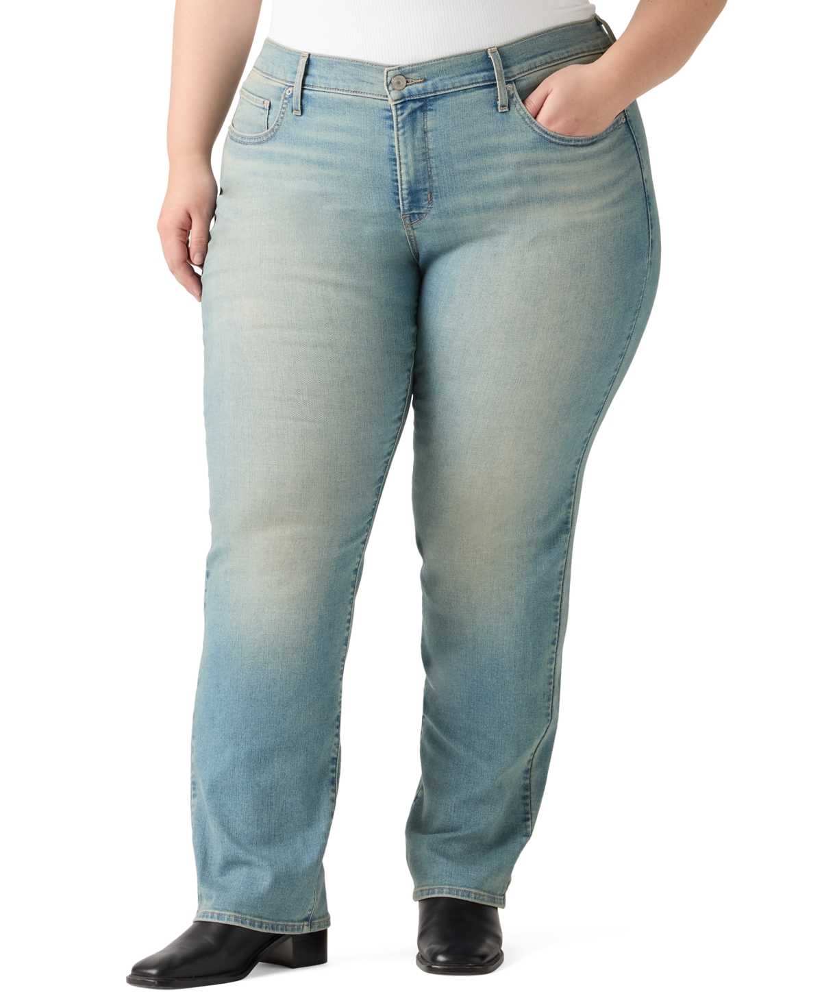 Levi's Trendy Plus Size Classic Straight Leg Jeans - Good Find Plus