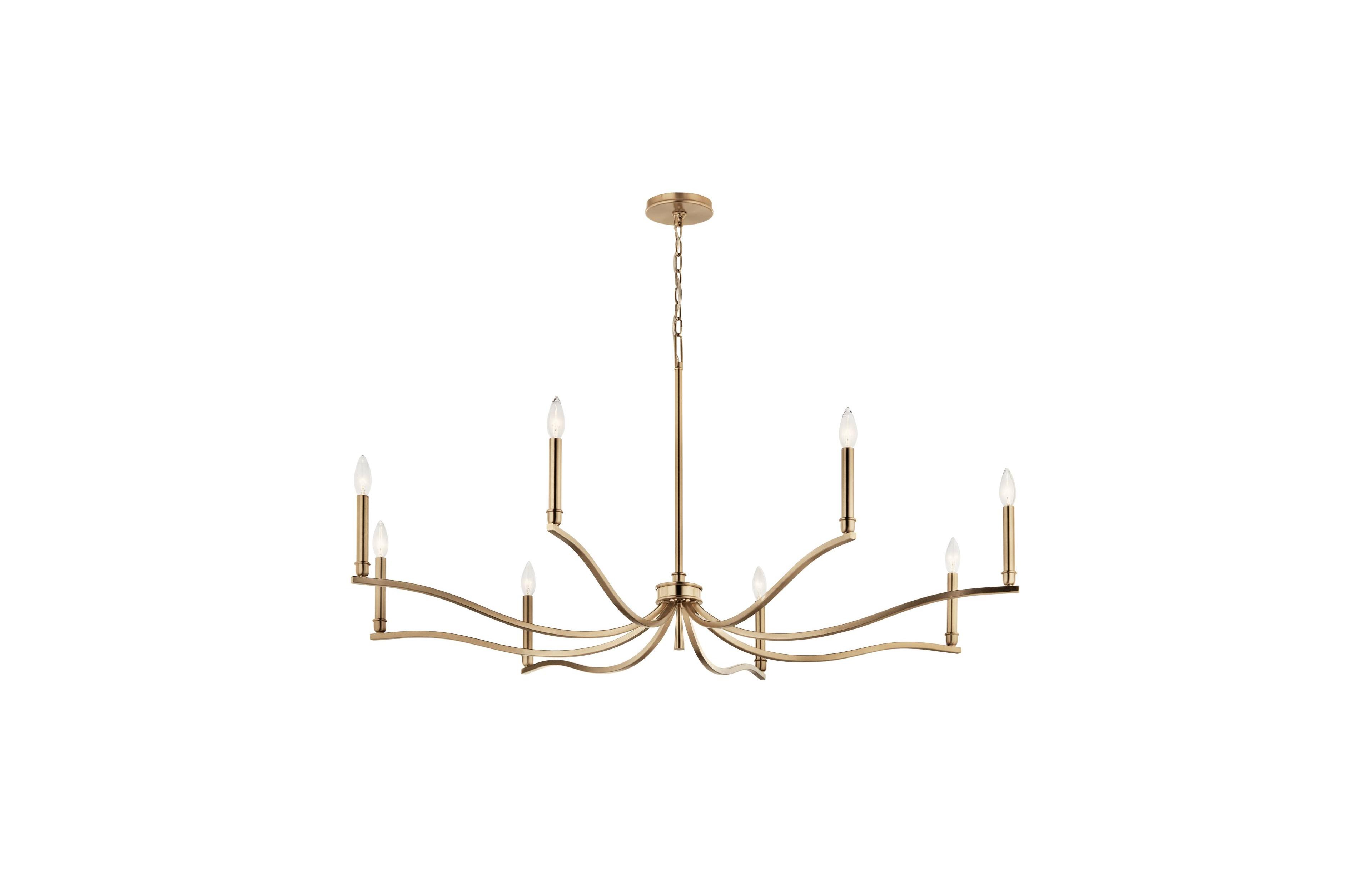 Kichler Malene 52" Wide Champagne Bronze 8-Light Chandelier