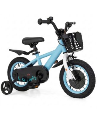 12 Inch Kids Bike with Removable Training Wheels and Dual Brakes, Ages 3-4