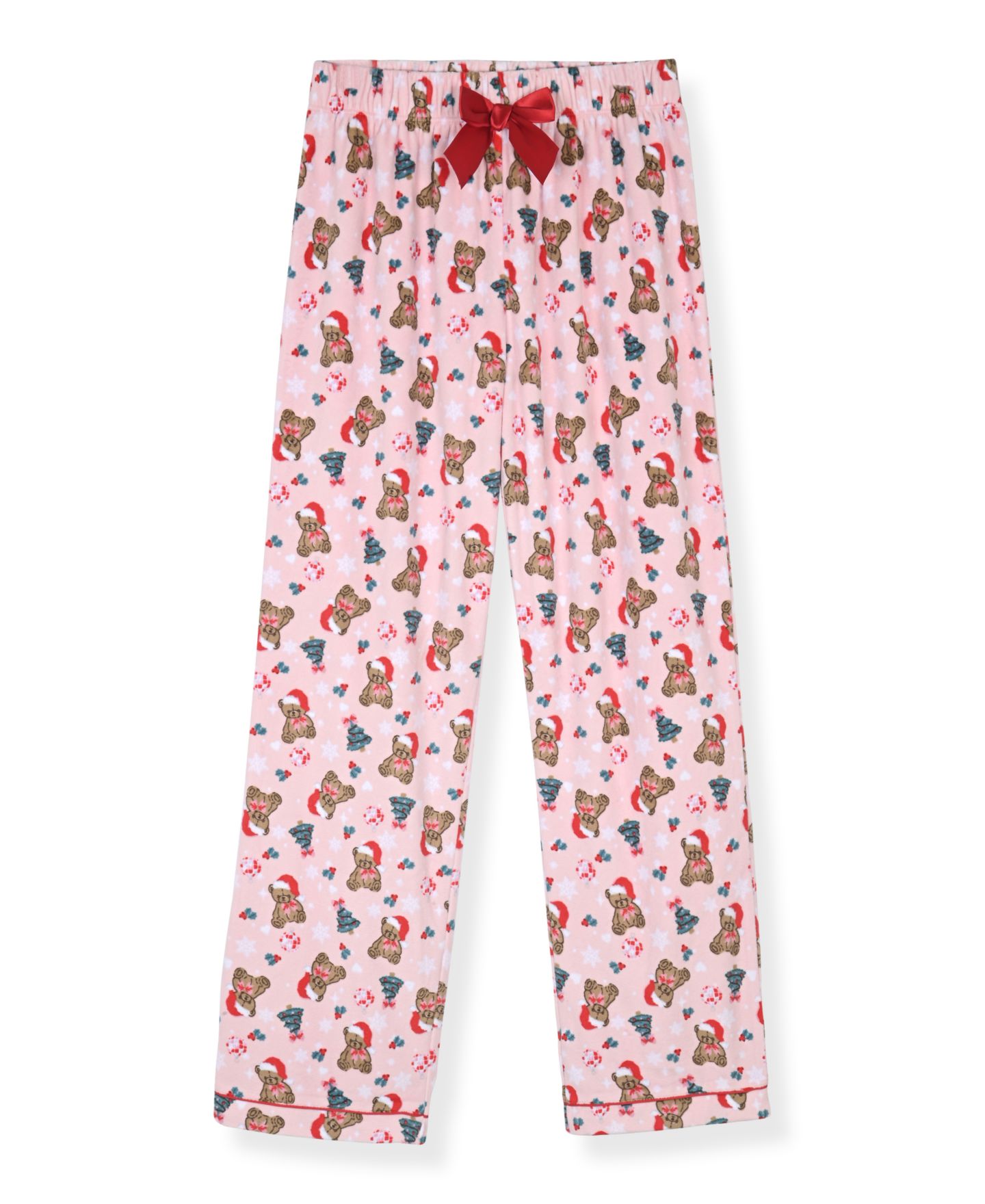 Max & Olivia Girls' 5-16 Velour Print Top, Pants and scrunchie, 3-Piece Set, цвет: Розовый — фото 2