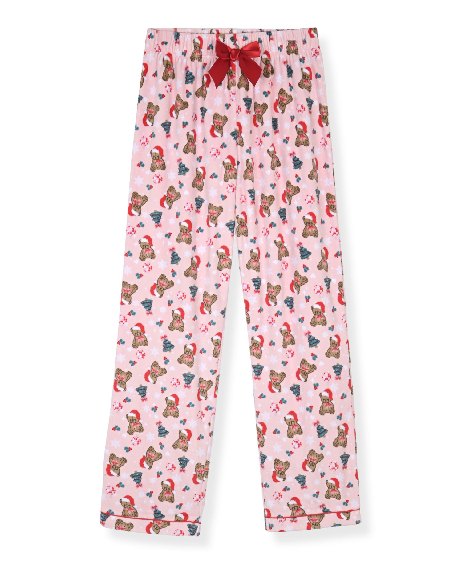 Girls' 5-16 Velour Print Top, Pants and scrunchie, 3-Piece Set