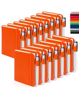 Mini Hardcover Lined Journals Notebooks Bulk With Pen Holder For School Business