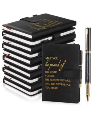 20 Pack Employee Appreciation Gift Bulk A5 Notebook Pen Set