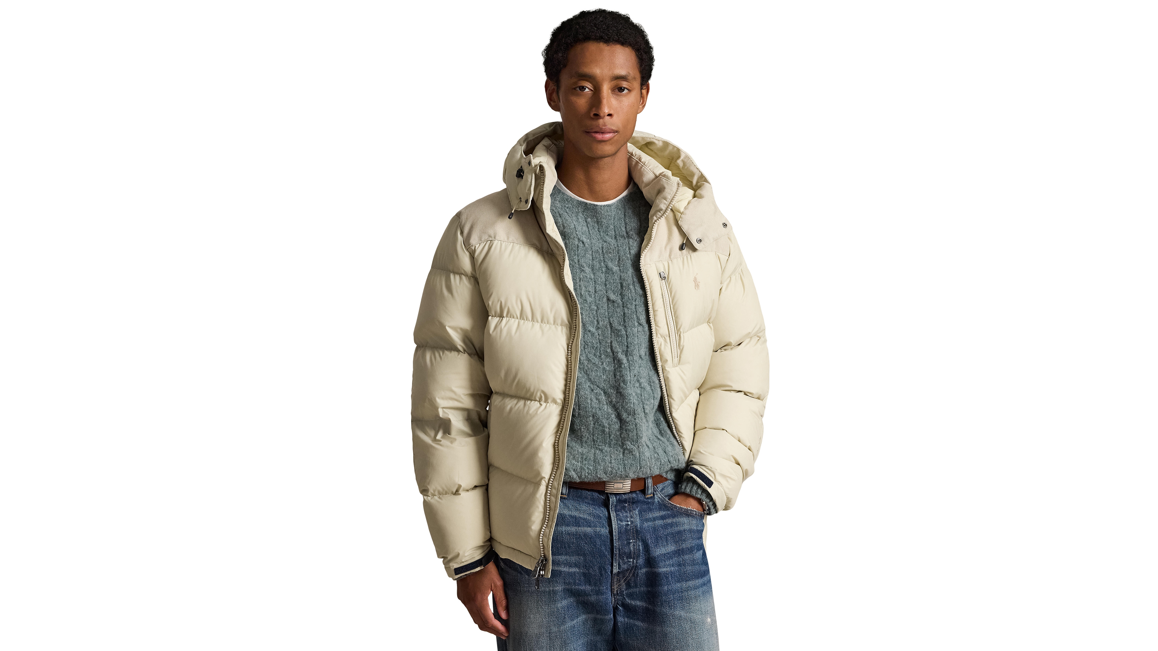 Polo Ralph Lauren Men's Gorham Hooded Hybrid Down Jacket