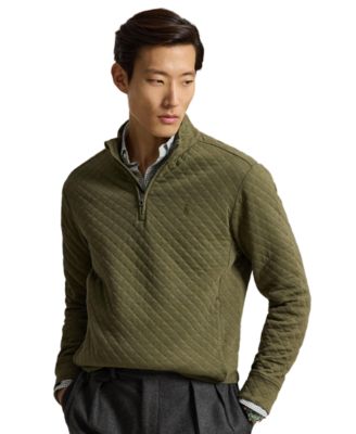 Men's Quilted Double-Knit Jersey Pullover
