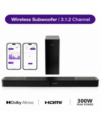Skywave F30 3.1.2ch Sound Bar with Dolby Atmos for Smart TV, Home Theater, 300W