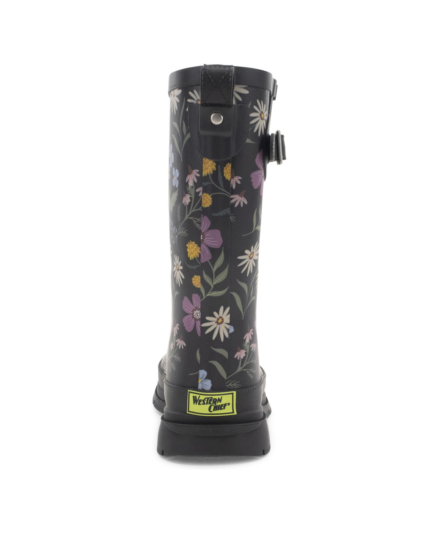 Женские ботинки Western Chief Westerns Chief Wildflower Mid Rain Boot, цвет: Чёрный — фото 2