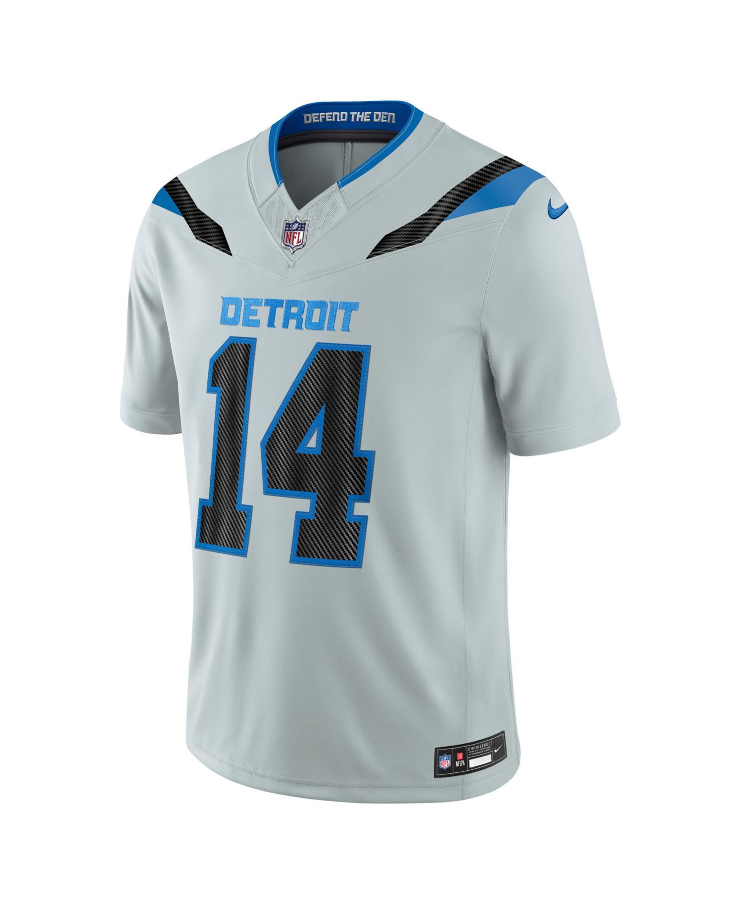 Men's Amon-Ra St. Brown Silver Detroit Lions 2026 Rivalries Collection Vapor F.U.S.E Stitched Limited Jersey