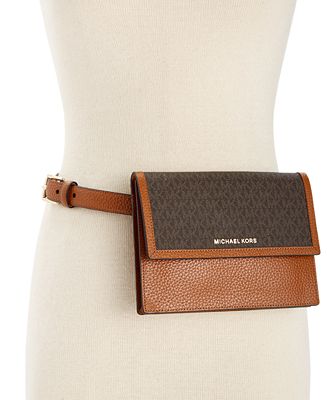 MICHAEL Michael Kors Pebble Leather and Logo Fanny Pack - Handbags ...