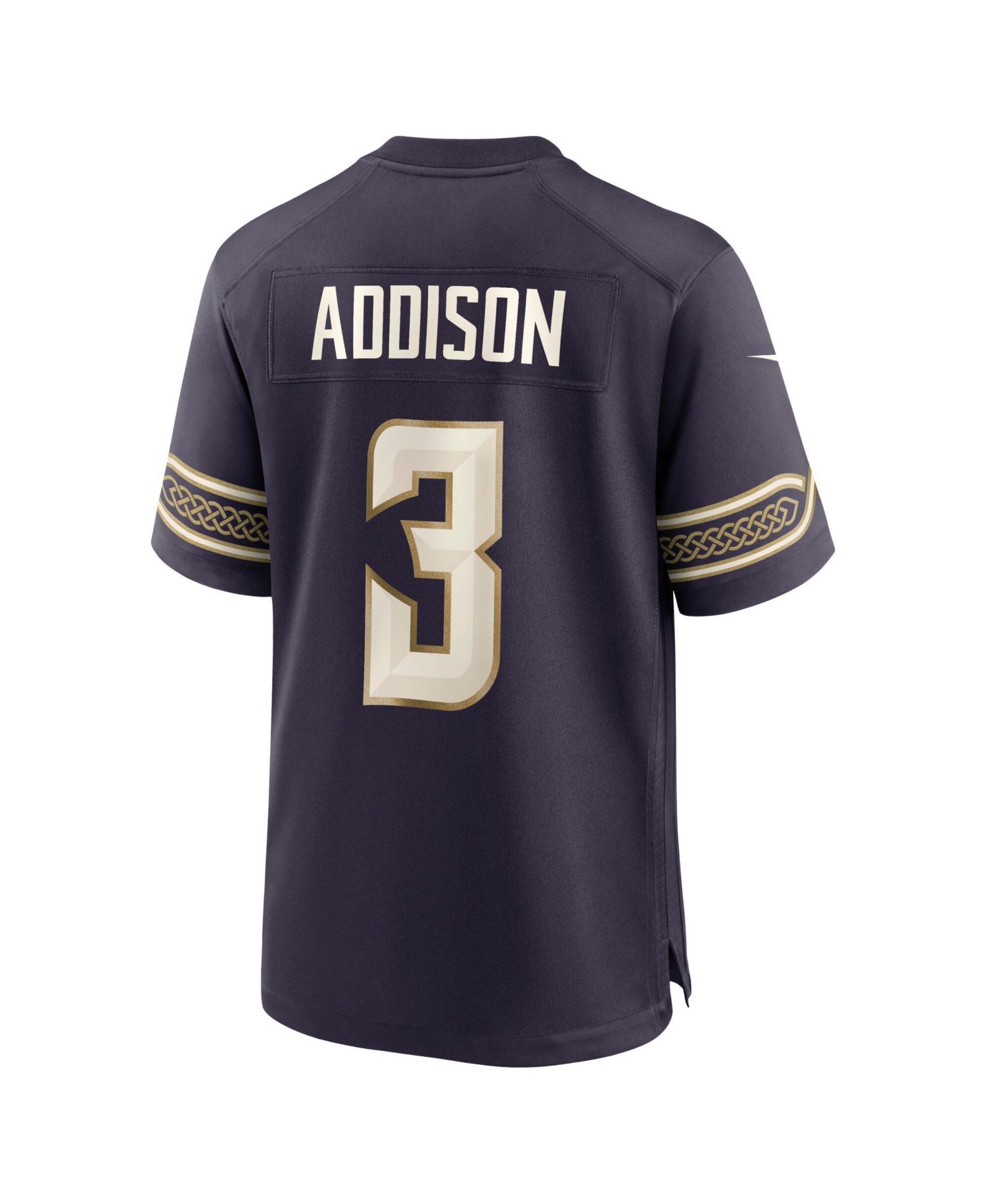 Men's Jordan Addison Purple Minnesota Vikings 2026 Rivalries Collection Game Jersey