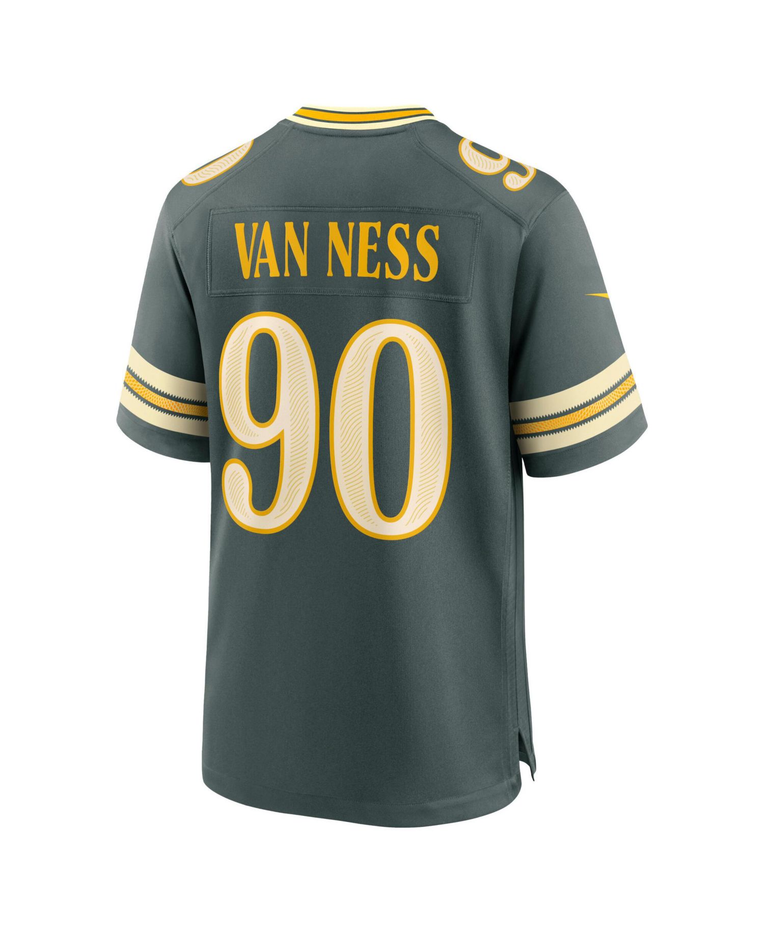 Men's Lukas Van Ness Green Bay Packers 2026 Rivalries Collection Game Jersey