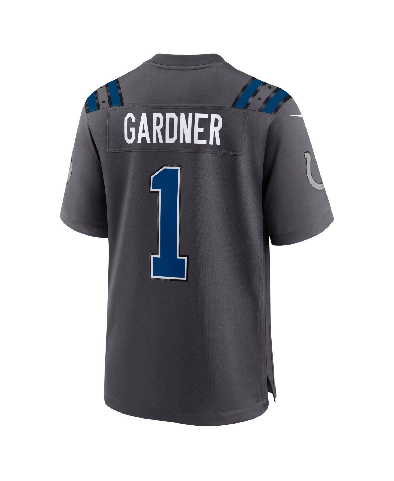 Men's Ahmad Sauce Gardner Anthracite Indianapolis Colts 2026 Rivalries Collection Game Jersey