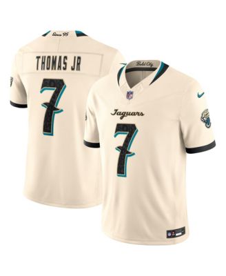 Men's Brian Thomas Jr. Natural Jacksonville Jaguars 2026 Rivalries Collection Vapor F.U.S.E Stitched Limited Jersey