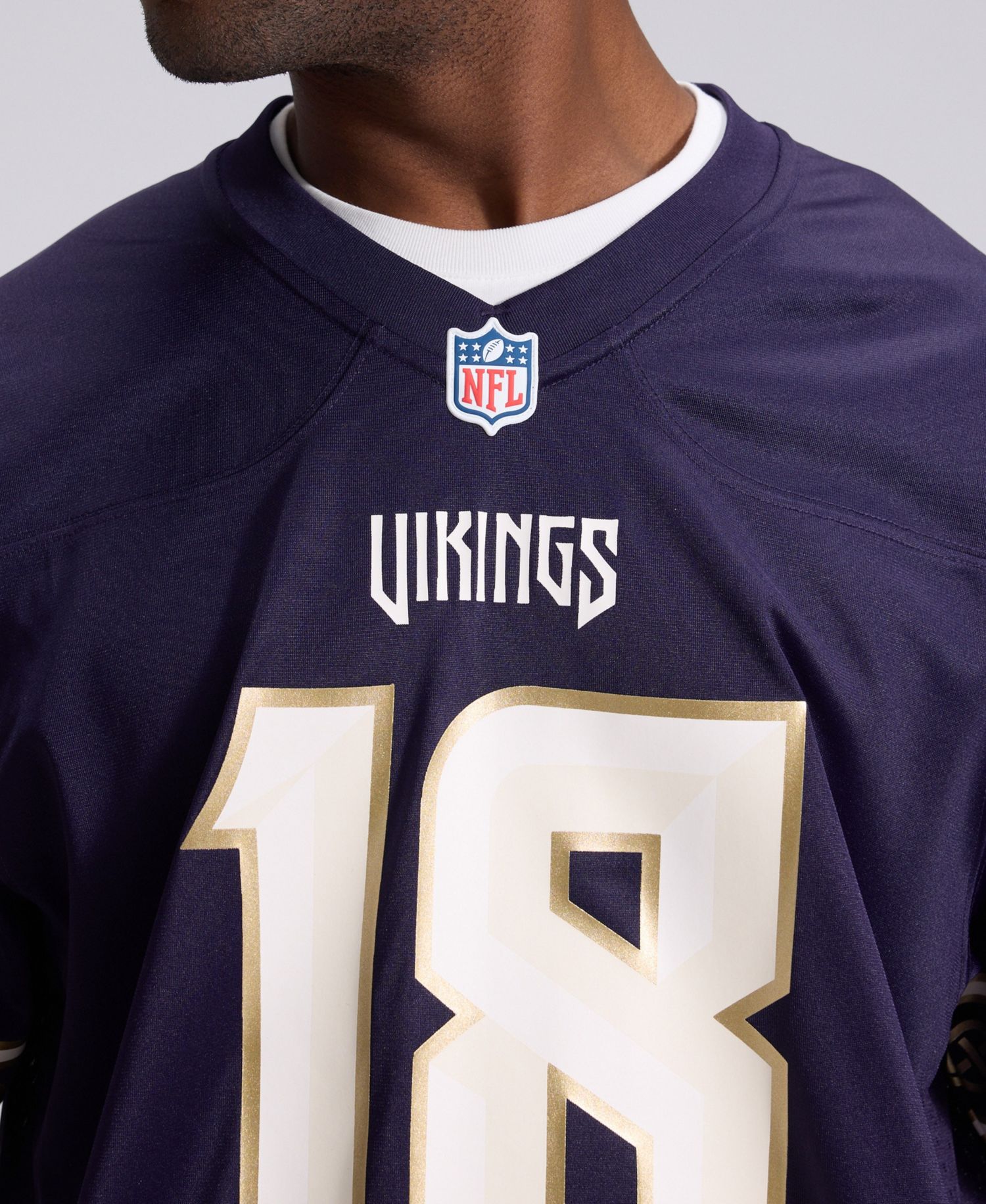 Men's Justin Jefferson Purple Minnesota Vikings 2026 Rivalries Collection Game Jersey