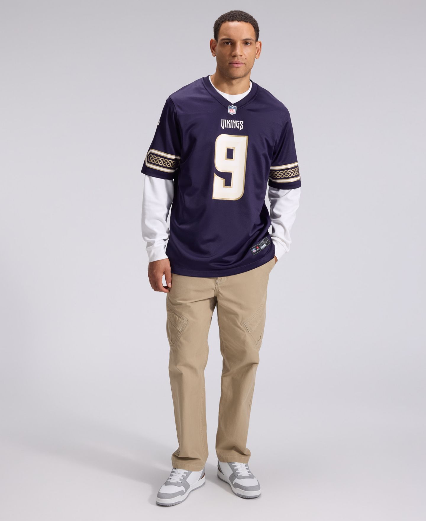 Мужской топ Nike J.J Mccarthy Purple Minnesota Vikings 2026 Rivalries Collection Game Jersey — фото 3
