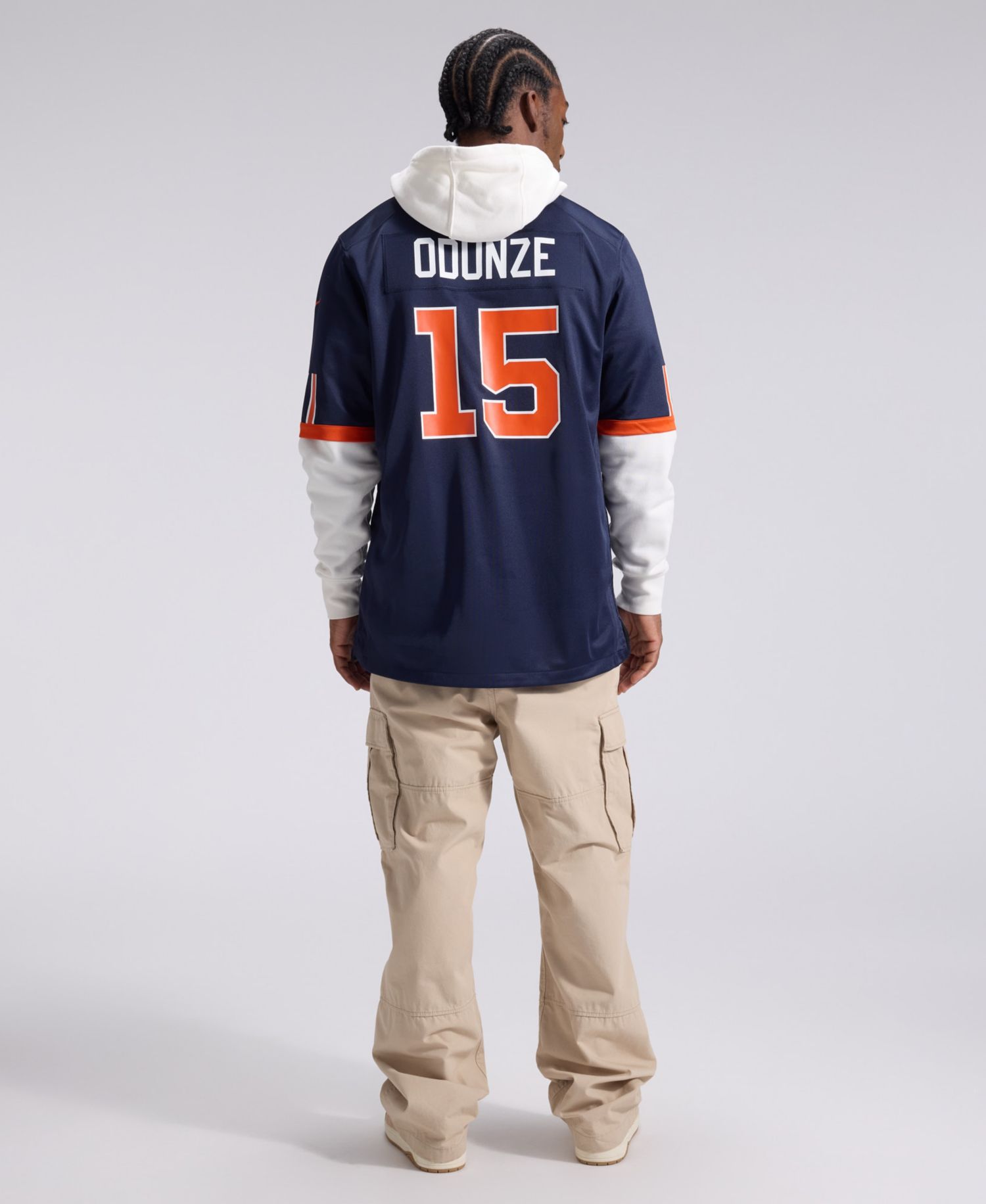 Men's Rome Odunze Navy Chicago Bears 2026 Rivalries Collection Game Jersey