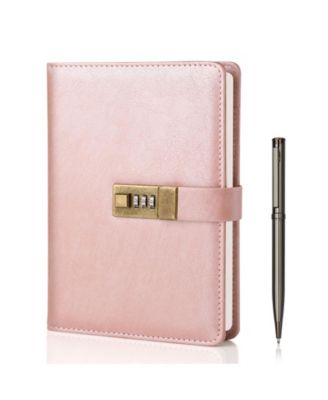 Lock Journal PU Leather Diary With Lock 240 Pages Lined Notebook Gift Set