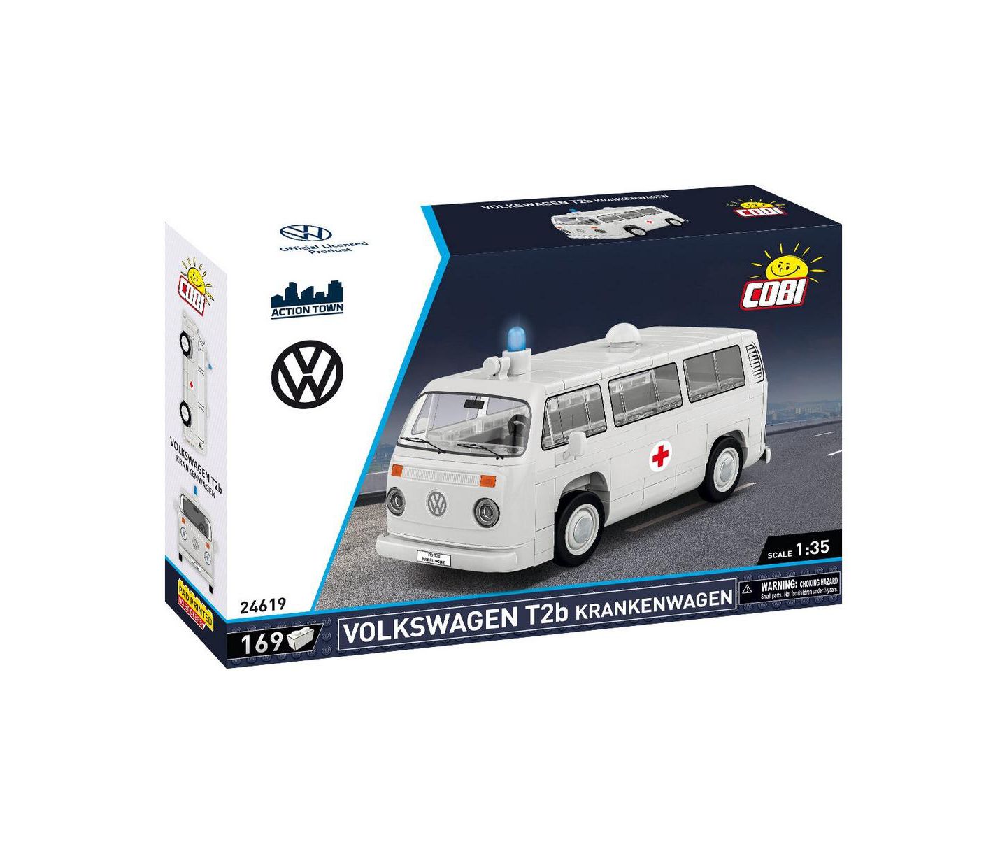 Детский конструктор COBI Action Town Volkswagen T2B Ambulance 169-Piece Building Set, Ages 7+ — фото 1