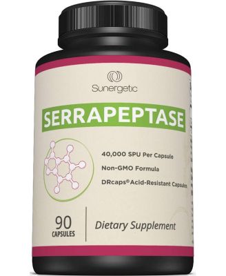 Serrapeptase Enzyme Supplement, 40,000 SPU, 90 Capsules