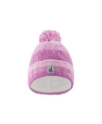 Little and Big Girls' Fleece-Lined Cable-Knit Pompom Beanie