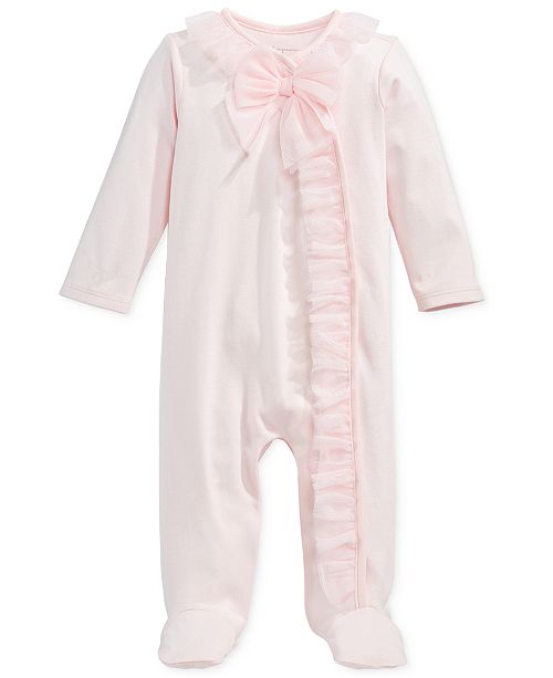 First Impressions Baby Girls Footed Tulle Coverall Created For