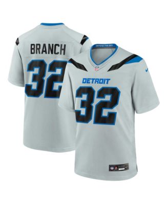 Men's Brian Branch Silver Detroit Lions 2026 Rivalries Collection Game Jersey