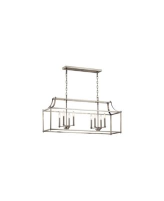 Morrigan 40.5" Wide Nickel 8-Light Open Linear Chandelier