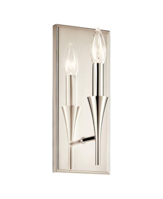 Alvaro 11 1/2" High Polished Nickel Wall Sconce