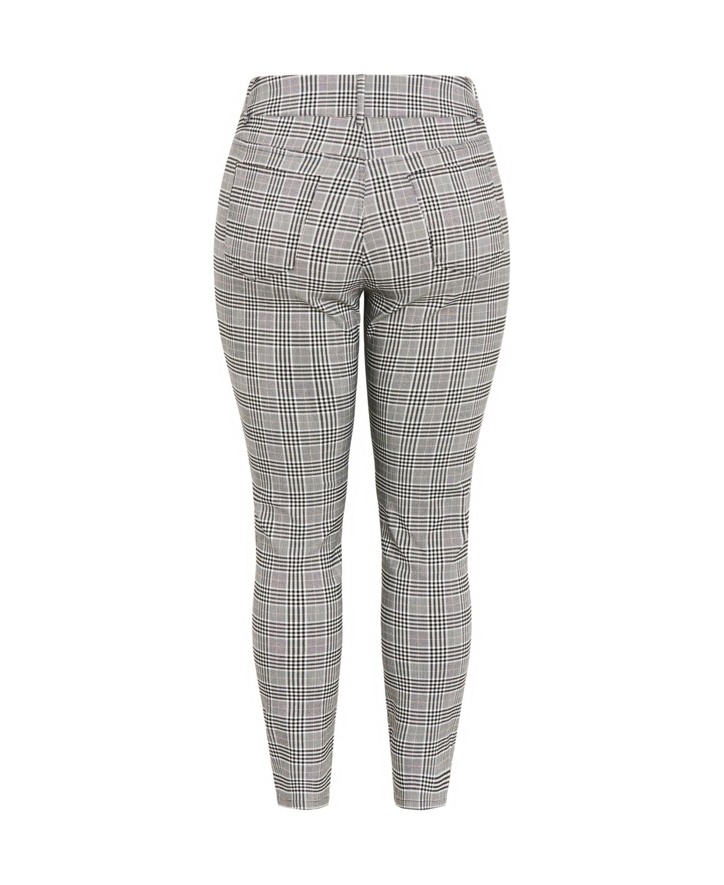 Женские брюки CITY CHIC Bengaline Check, цвет: Чёрный клетчатый — фото 5
