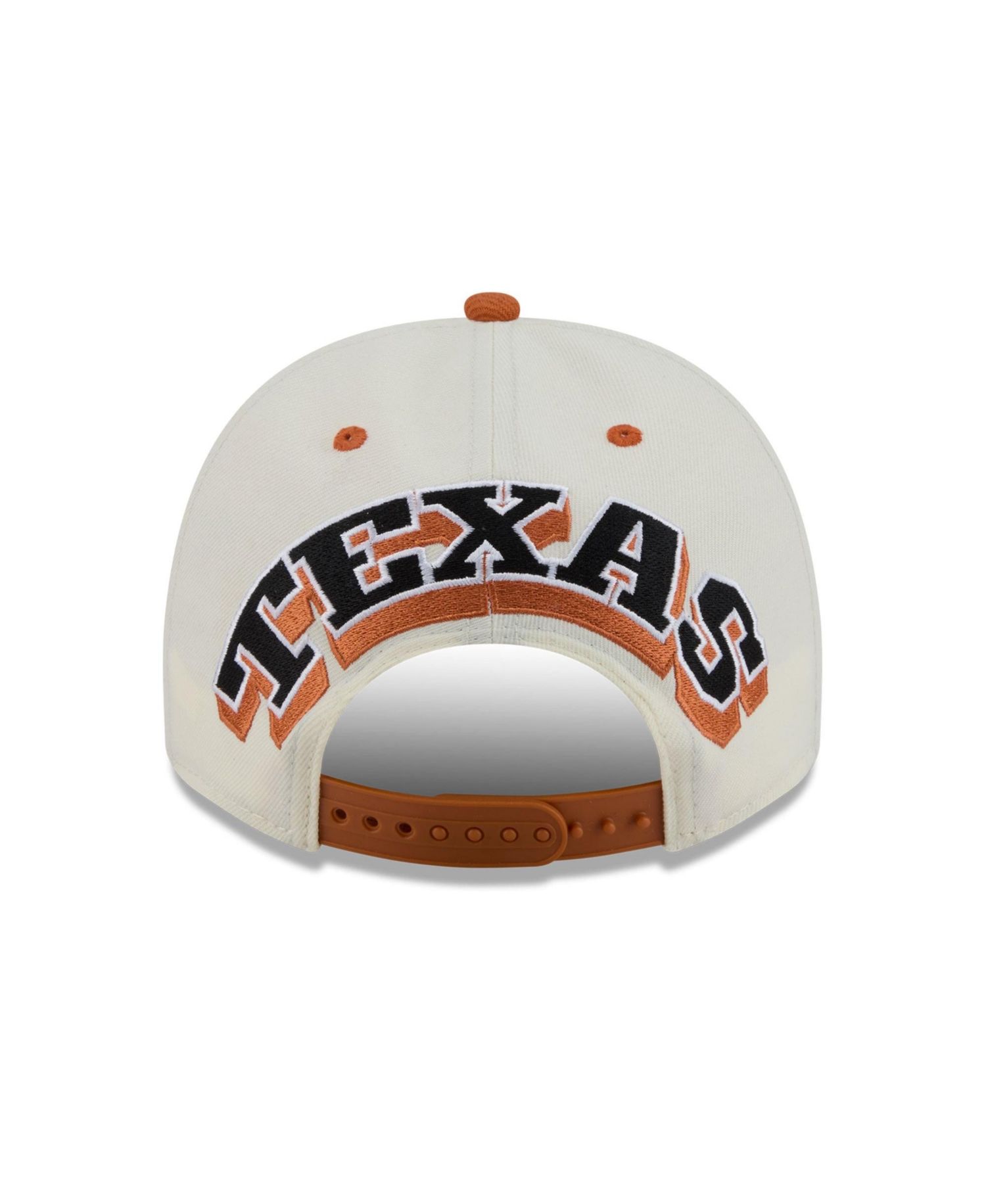 Men's and Women's White/Texas Orange Texas Longhorns A-Frame 9FIFTY Snapback Hat