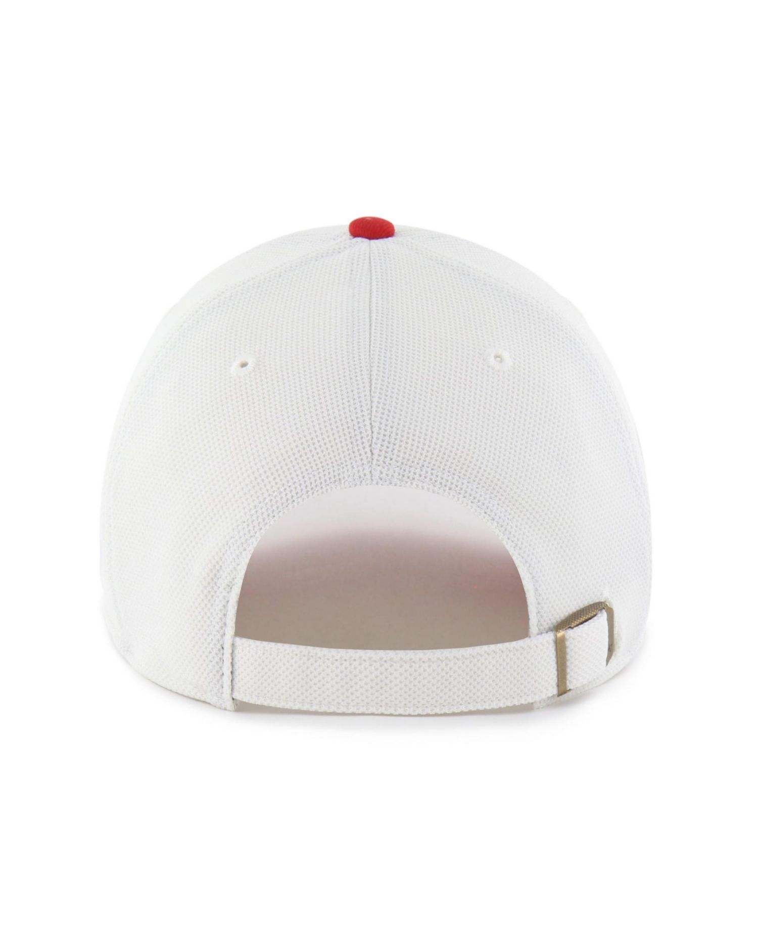 Men's and Women's '47 White/Cardinal Louisville Cardinals Pique Patch Clean Up Adjustable Hat