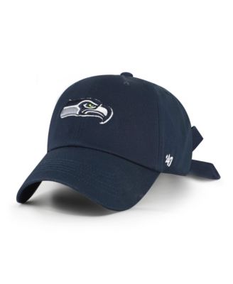 Women's '47 College Navy Seattle Seahawks  Bow Back Clean Up Adjustable Hat