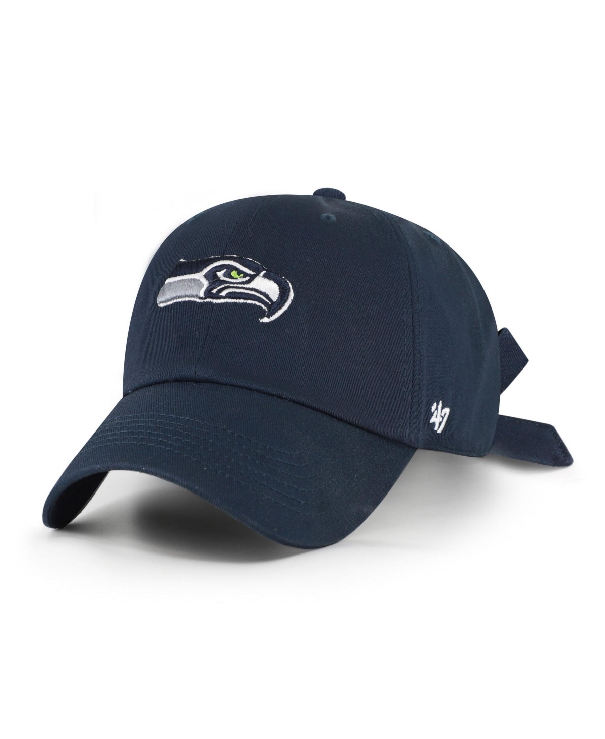 '47 Brand Women's College Navy Seattle Seahawks Bow Back Clean Up Adjustable Hat - College Navy