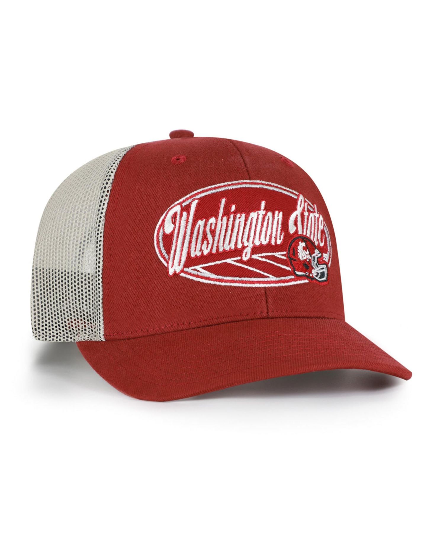 Men's and Women's '47 Crimson Washington State Cougars Enfield Adjustable Trucker Hat