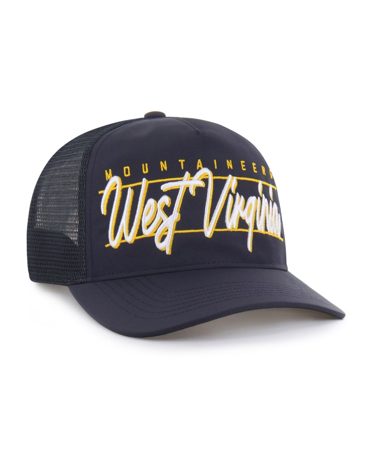 Кепка '47 Brand Navy West Virginia Mountaineers brrr° Condor Mesh Hitch Adjustable Hat — фото 2